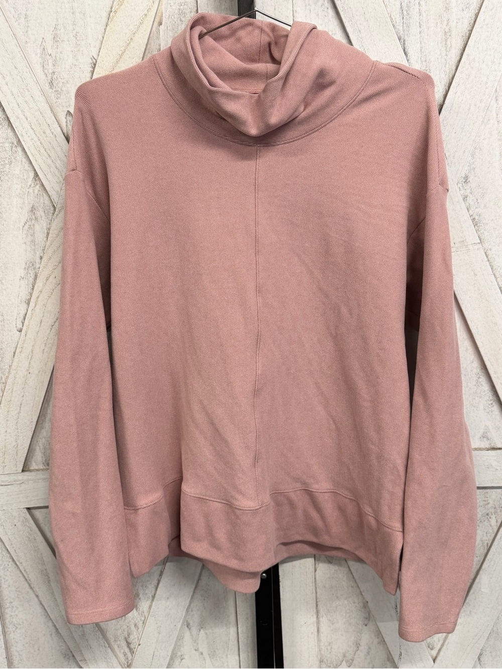 Women's Dusty Rose Cowl Neck Sweatshirt